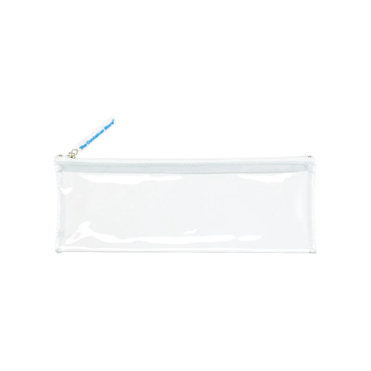 White Zippered Clear Pouches The Container Store