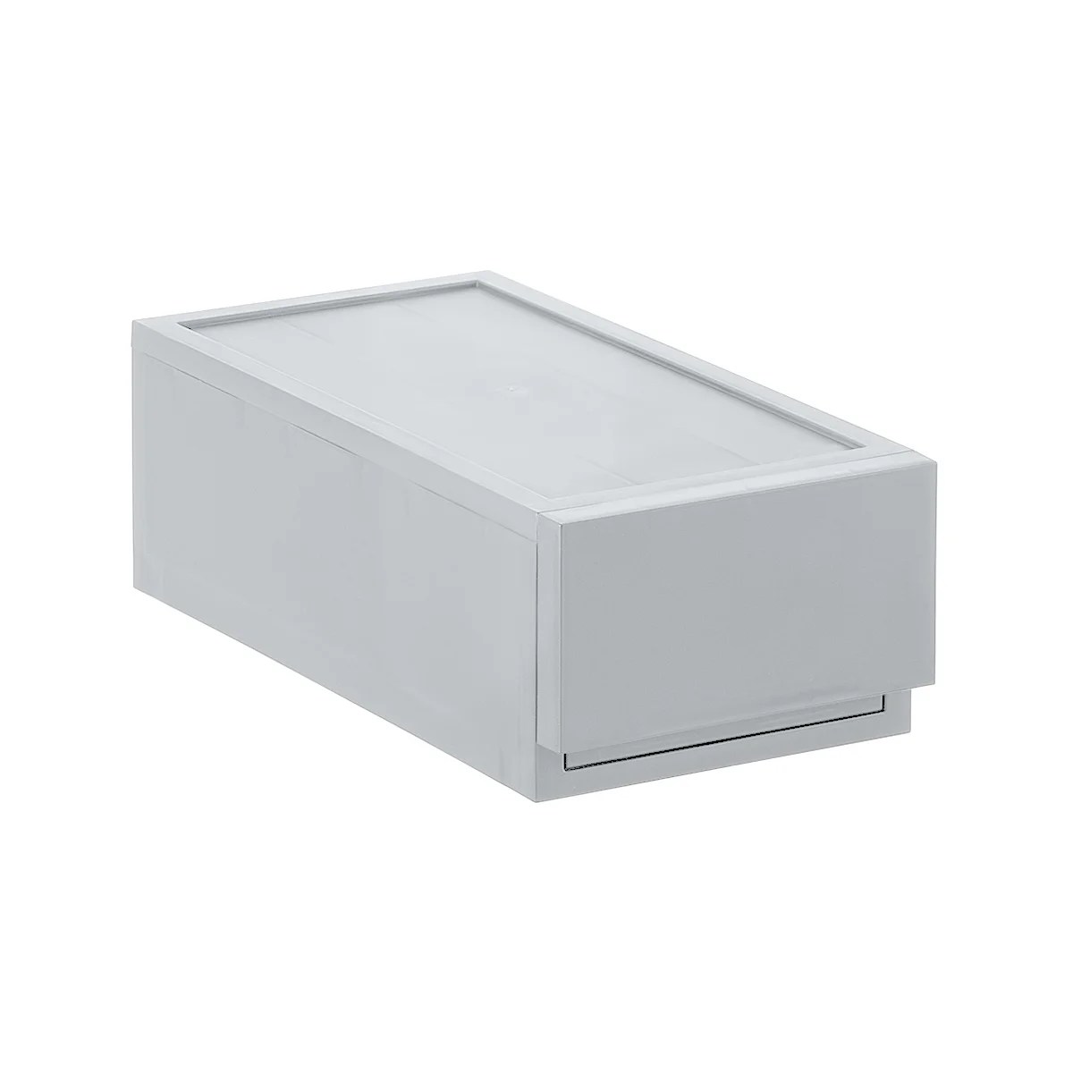 Grey Opaque Modular Stackable Drawers The Container Store