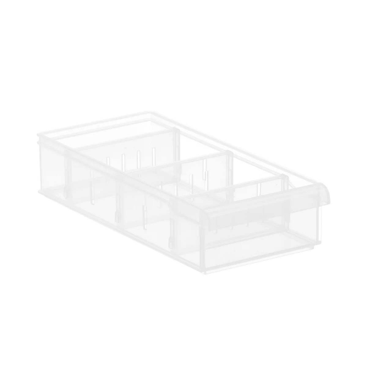Clear Stackable Plastic Bins Drawer Organizers Starter Kit The