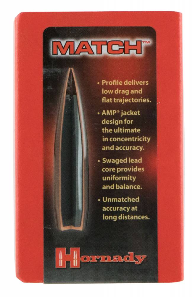 Hornady 28405 Match 7mm .284 162 GR Boat Tail Hollow Point Match 100 Box Guns 2 Ammo