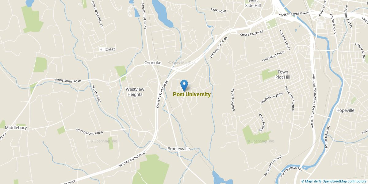 Post University Campus Map Post University Overview Course Advisor
