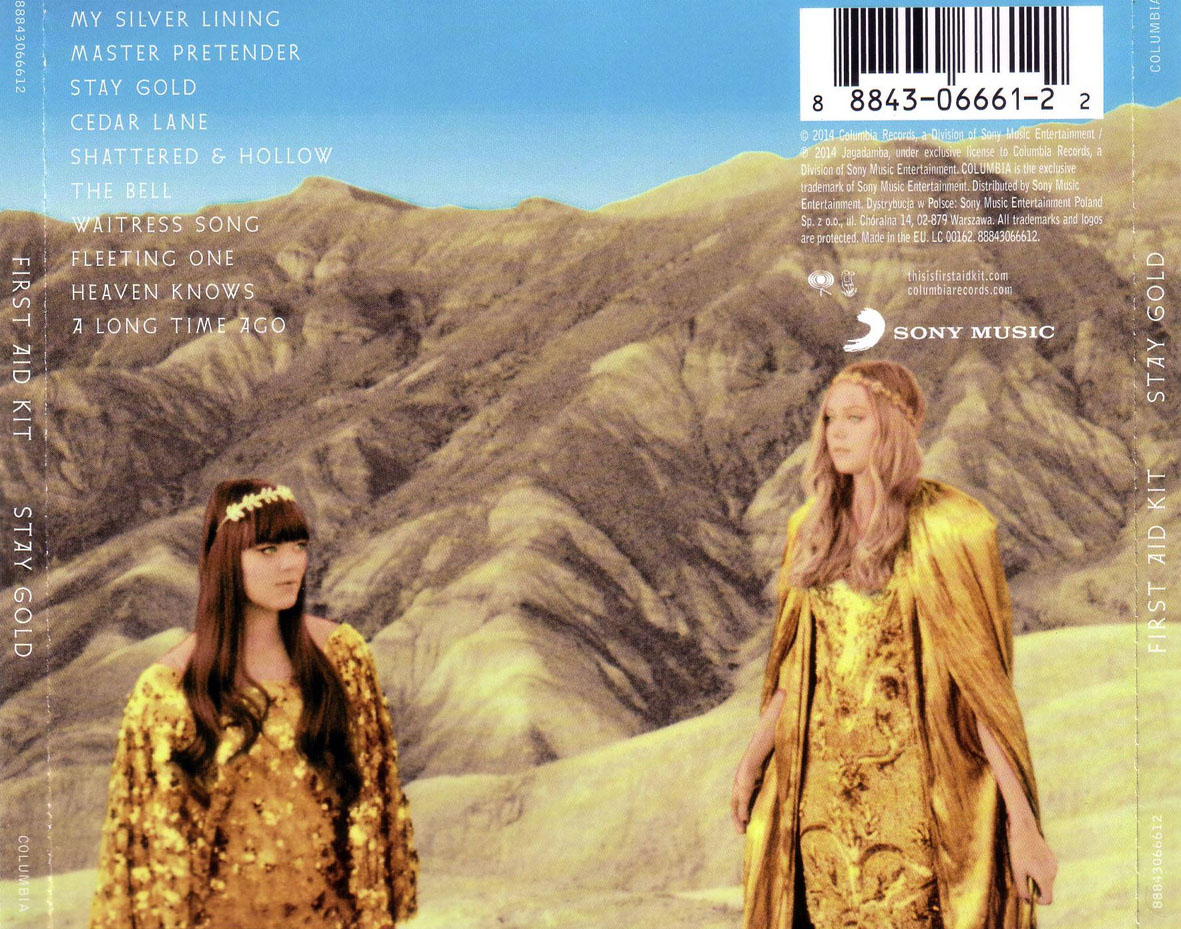 Car tula Trasera de First Aid Kit Stay Gold Portada
