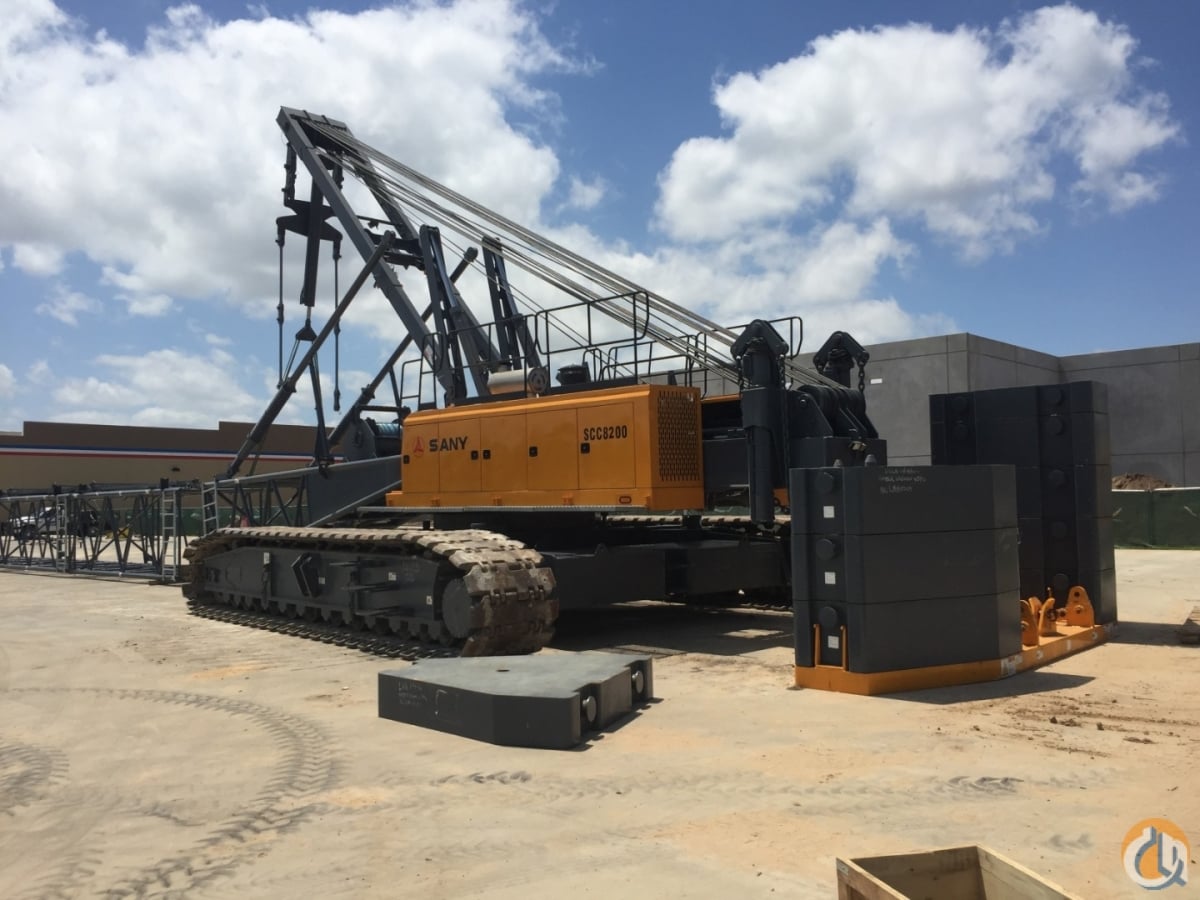 2013 Sany SCC8200 Crane for Sale or Rent in Houston Texas Crane Network