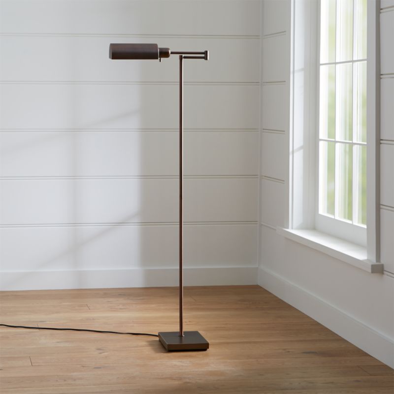Adams Bronze Pharmacy Floor Lamp Crate and Barrel