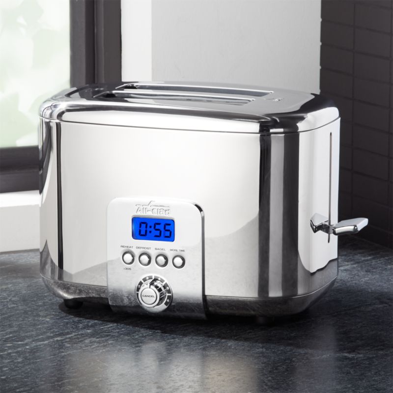 AllClad 2Slice Stainless Steel Toaster + Reviews Crate and Barrel