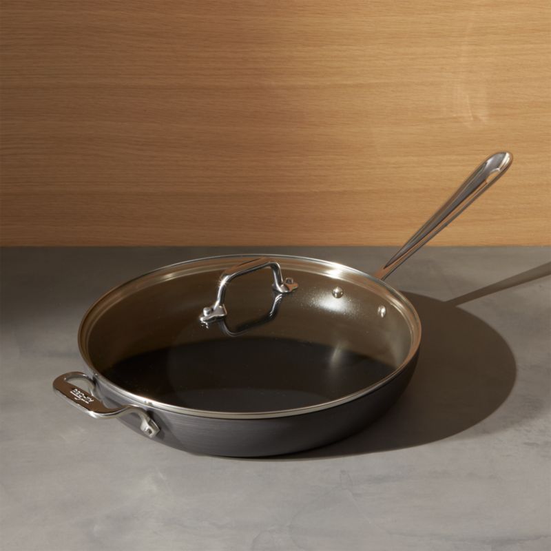 AllClad HA1 HardAnodized NonStick 12" Fry Pan with Lid + Reviews