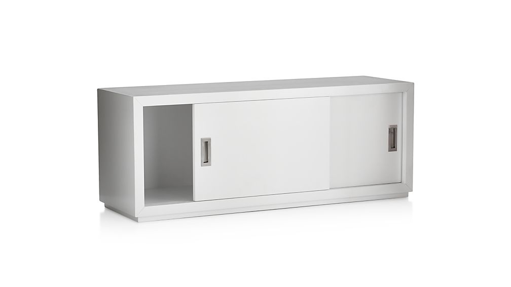 Aspect 47.5" Modular Sliding Door Storage Unit in Stackable Storage