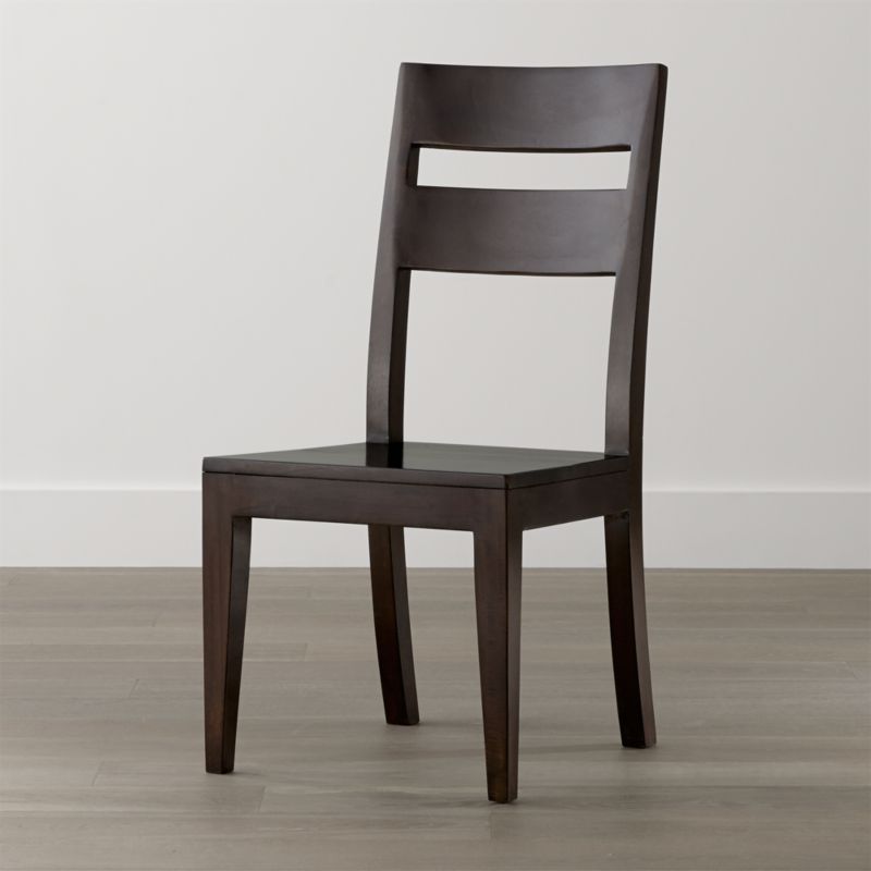 Basque Java Wood Dining Chair Crate and Barrel