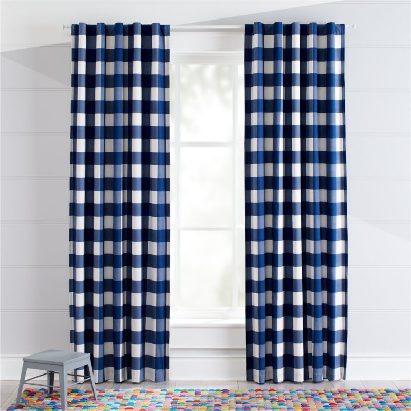 blue blackout curtains