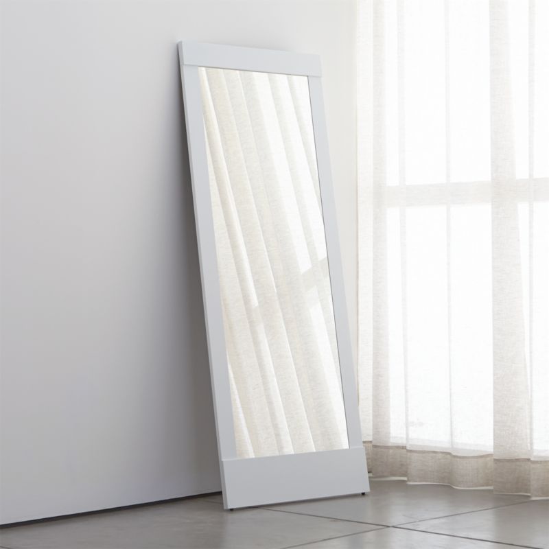Colby White Floor Mirror Crate and Barrel