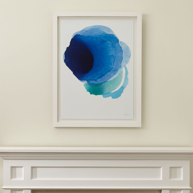 Blue Abstract Painting + Reviews Crate and Barrel