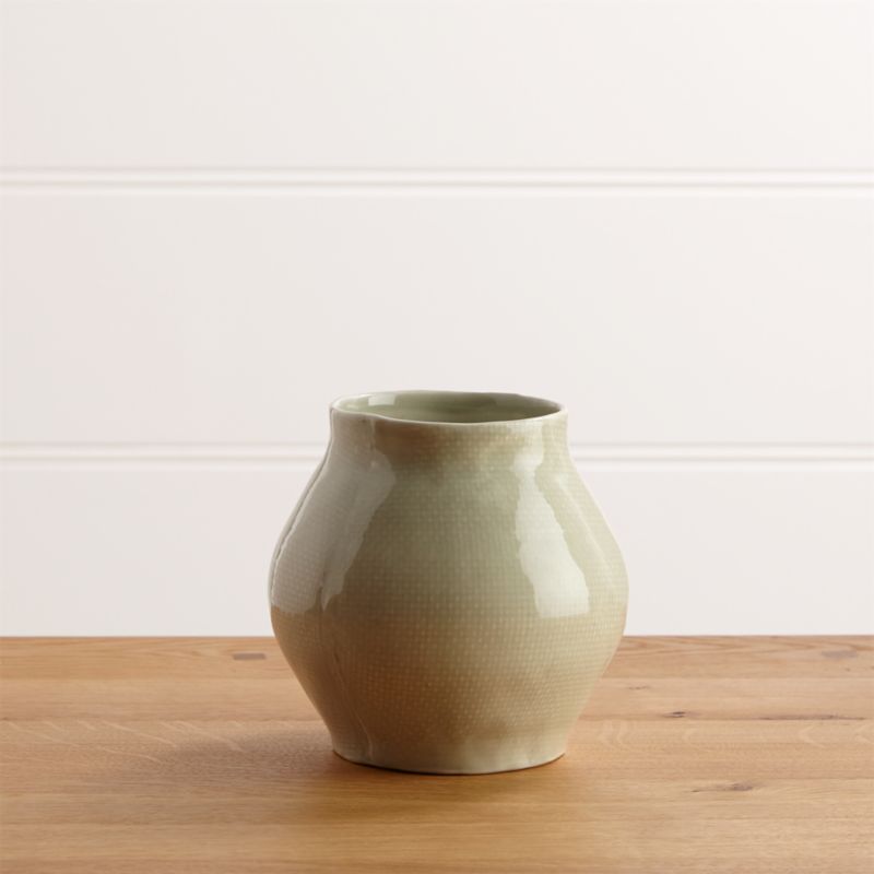 Delia Small Sage Vase Crate and Barrel