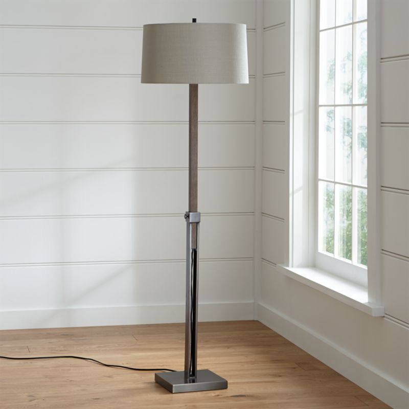 Denley Bronze Floor Lamp Crate and Barrel