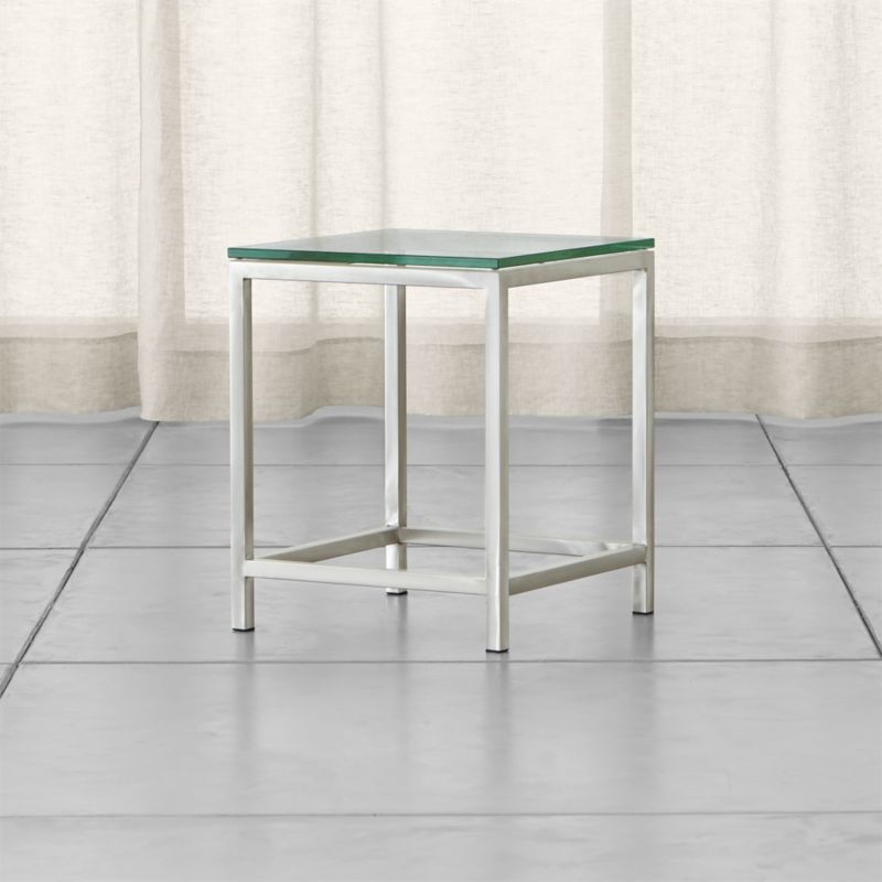 Era Glass Side Table Crate and Barrel