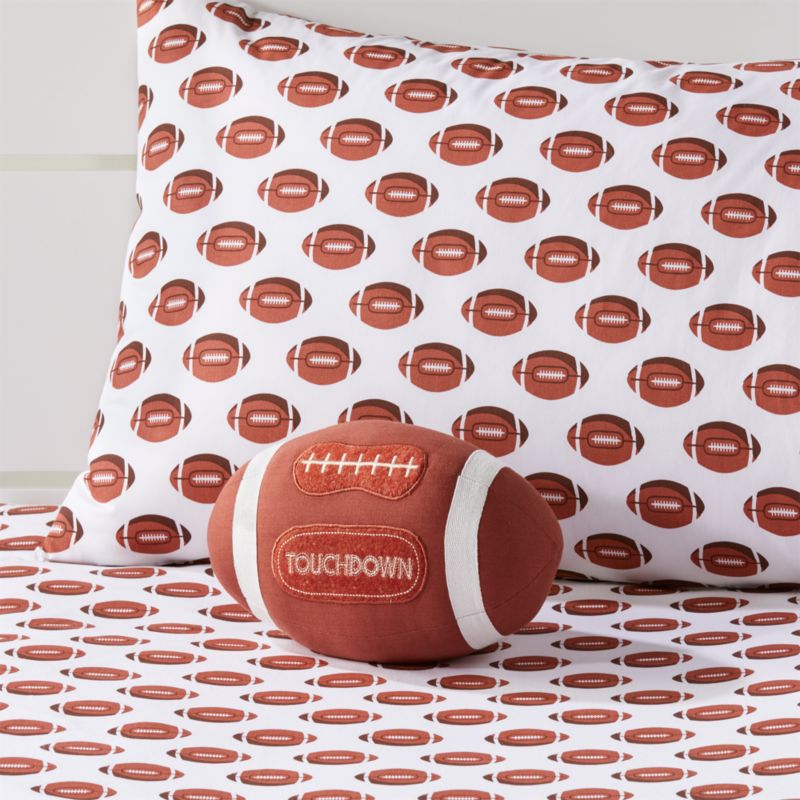 Football Throw Pillow + Reviews Crate and Barrel