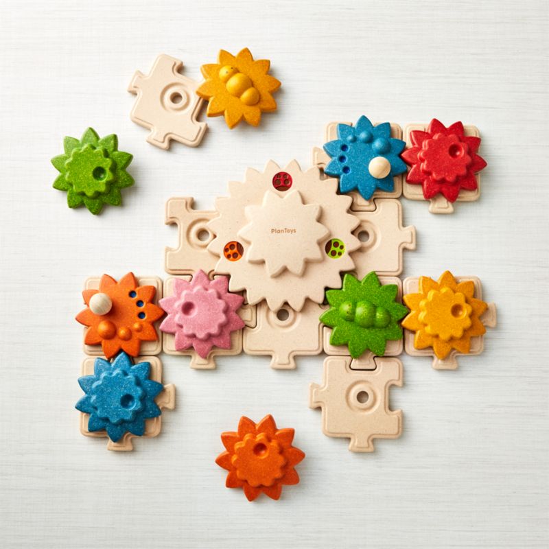 Plan Toys Gears Puzzle + Reviews Crate and Barrel