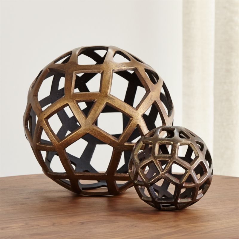 Geo Decorative Metal Balls Crate and Barrel