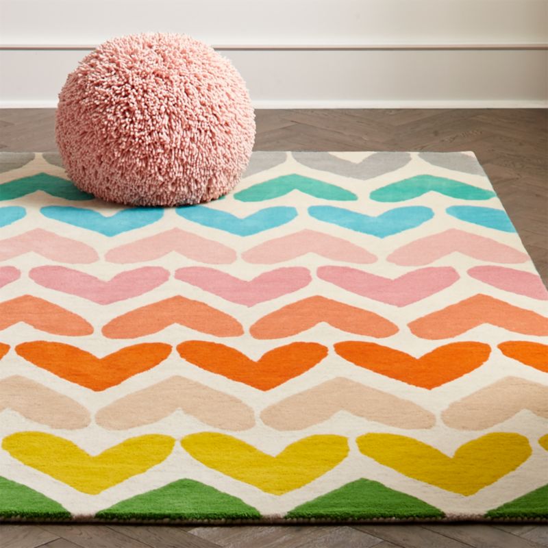 Kids Heart Rug Crate and Barrel