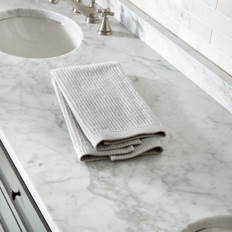 Marimekko Ilta Grey Striped Hand Towel in Bath Towels + Reviews Crate
