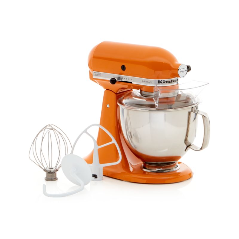 KitchenAid Artisan Tangerine Stand Mixer + Reviews Crate and Barrel