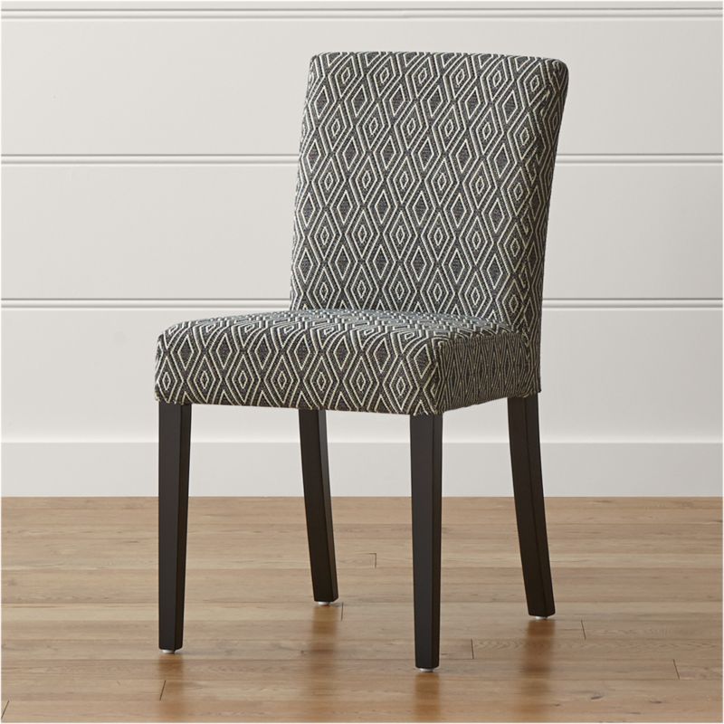 Set of 2 dining chairs matte pu saddle leather upholstered accent chairs mid century modern chairs metal chairs for kitchen, dining, bedroom, living room side chairs (brown) 4.0 out of 5 stars 19 $175.00 $ 175. Lowe Diamond Upholstered Dining Chair | Crate and Barrel