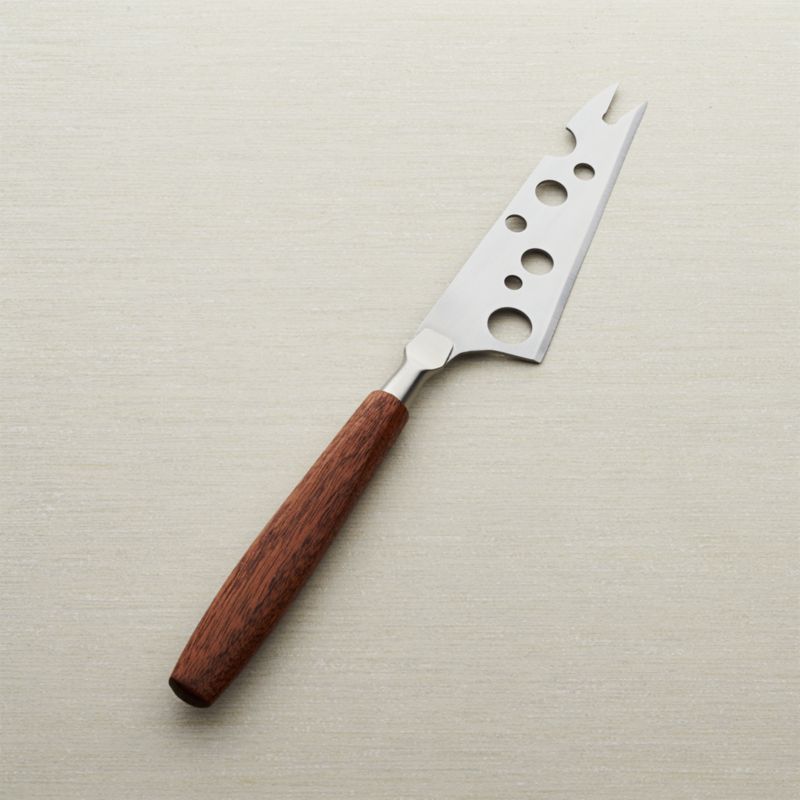 Mahogany Handle Cheese Knife + Reviews Crate and Barrel