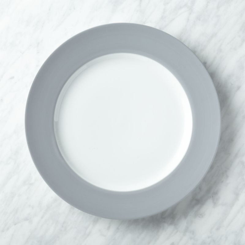 Maison Grey Dinner Plate + Reviews Crate and Barrel