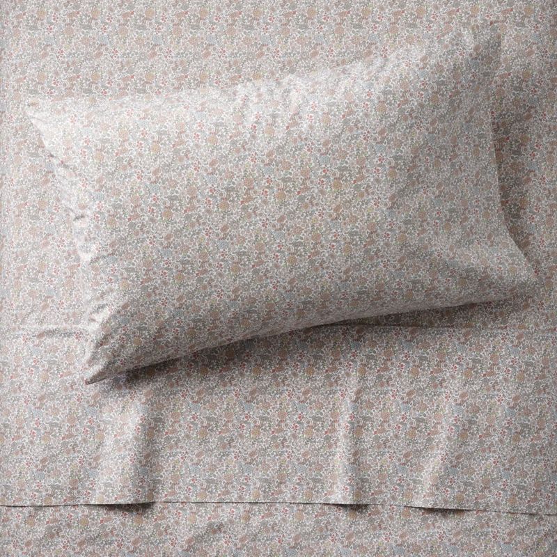 Organic Chic Floral Twin Sheet Set + Reviews Crate and Barrel