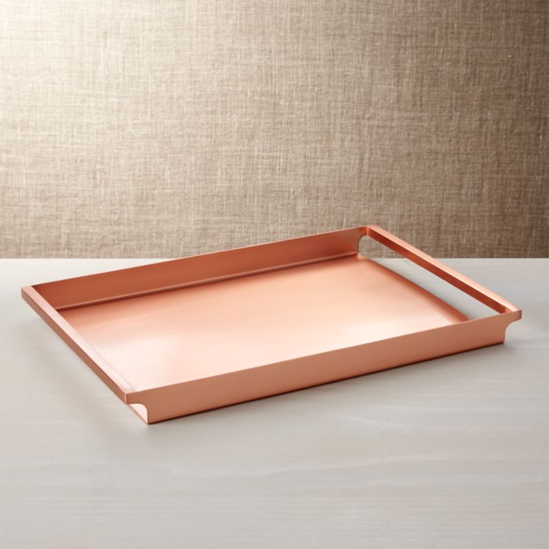 Orb Copper Tray Crate and Barrel