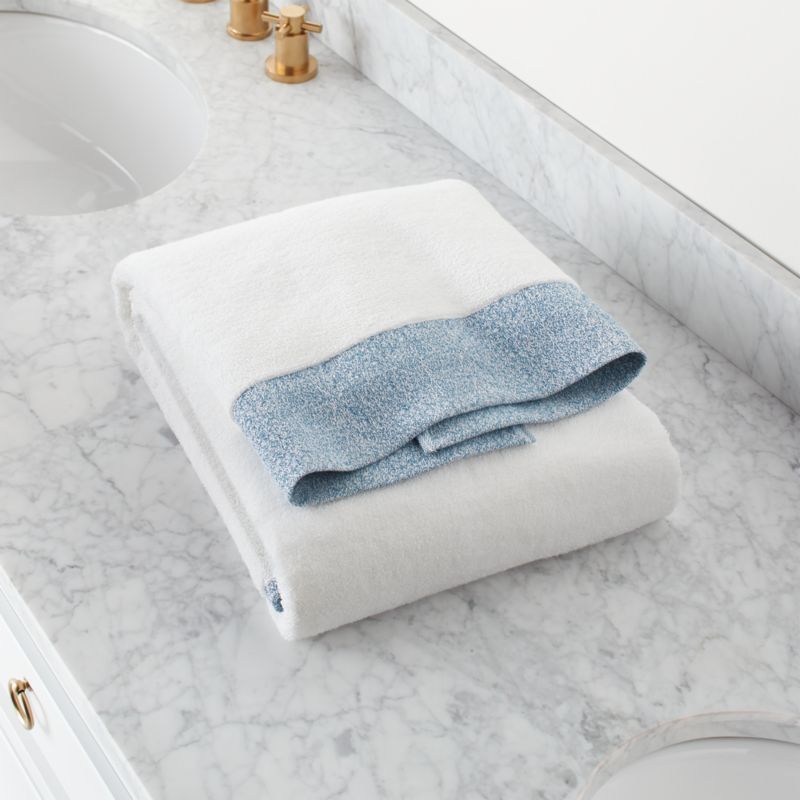Prentice Blue Turkish Bath Towel Crate and Barrel