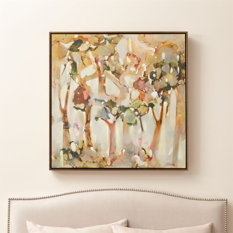 Reflection Abstract Tree Painting Crate and Barrel