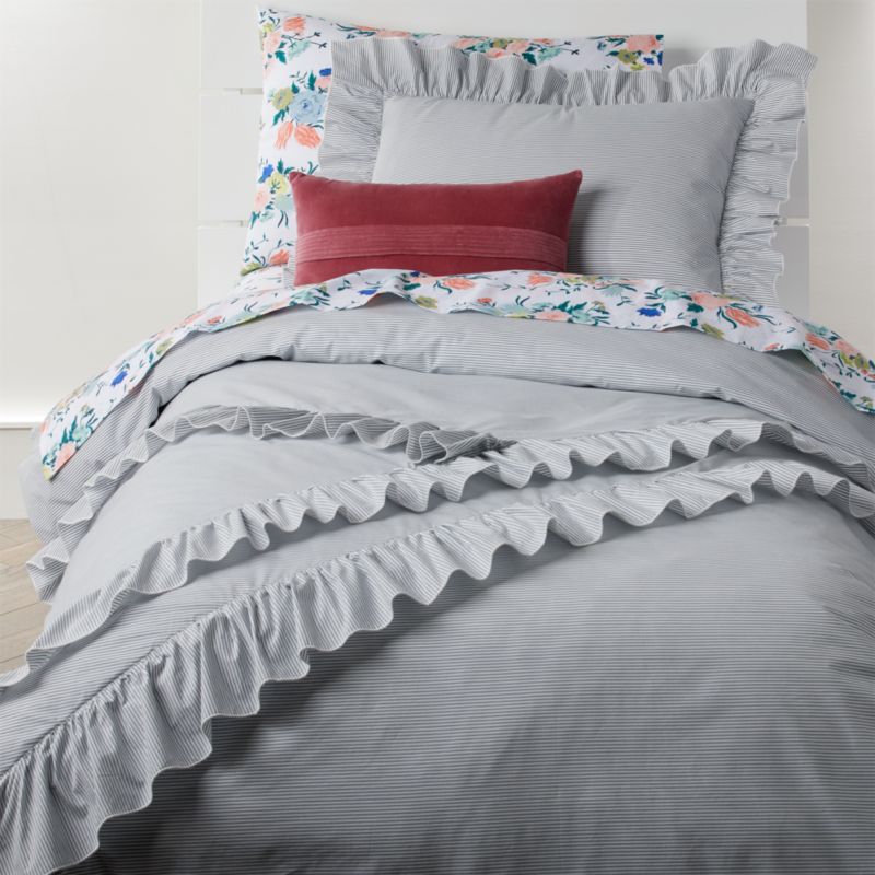 Ruffle Duvet Cover Crate and Barrel