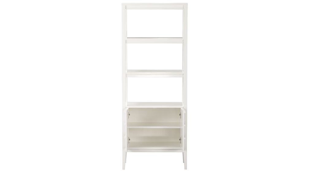 Spotlight White Bookcase Crate and Barrel