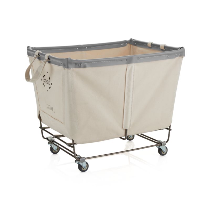 Steele Rolling Laundry Basket Crate and Barrel