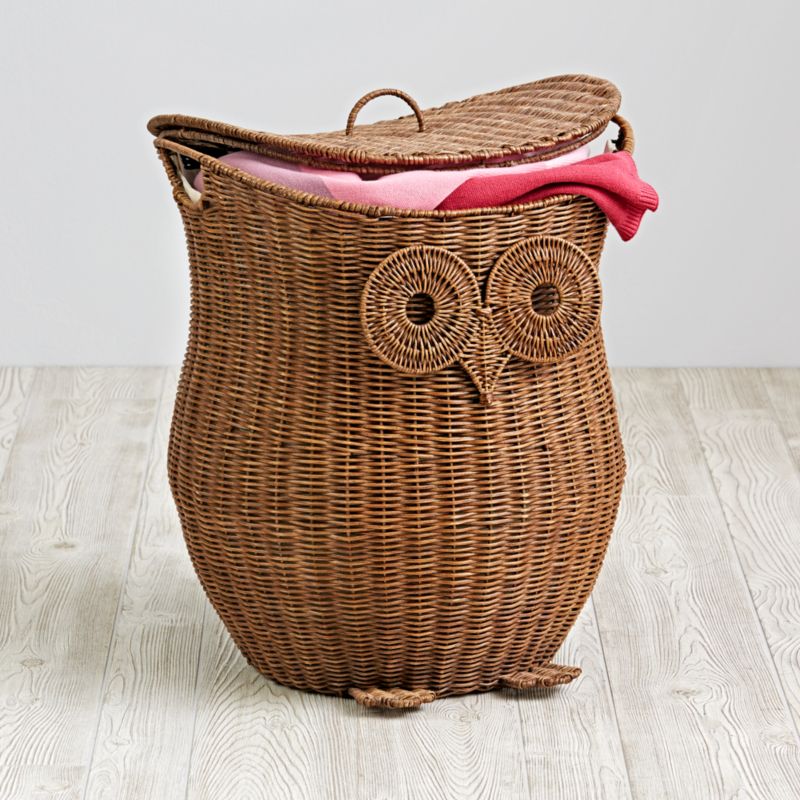 Give a Hoot Owl Hamper Crate and Barrel