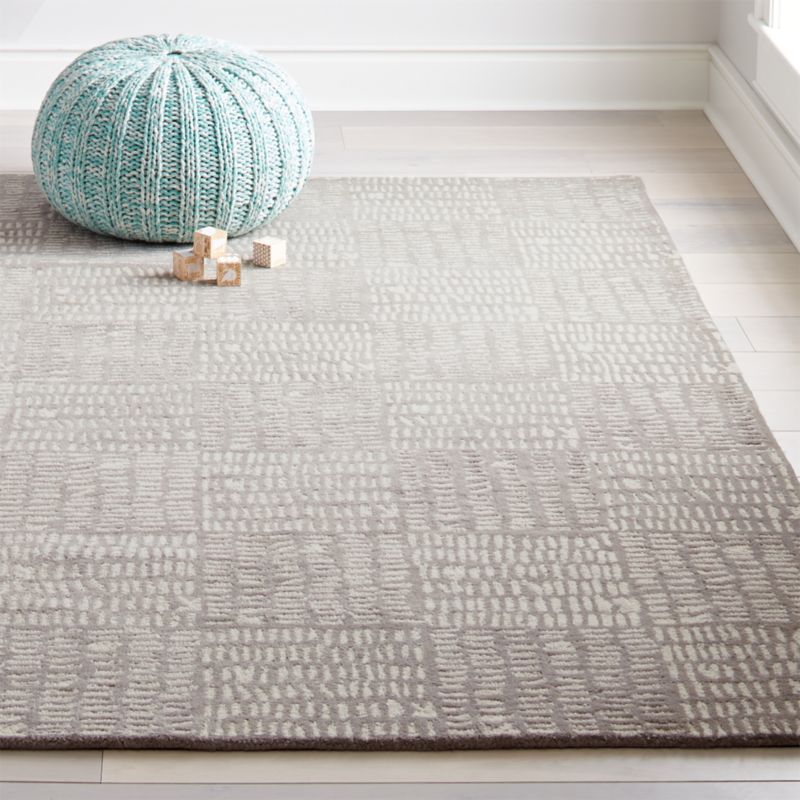 Tally Kids Area Rug (Grey) Crate and Barrel