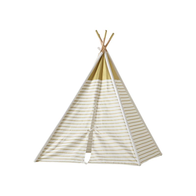 A Teepee to Call Your Own (Gold Metallic) + Reviews Crate and Barrel
