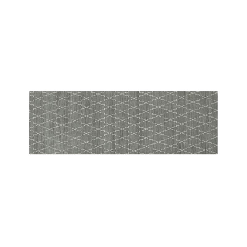 Tochi Grey 2.5'x7' Rug Runner Crate and Barrel