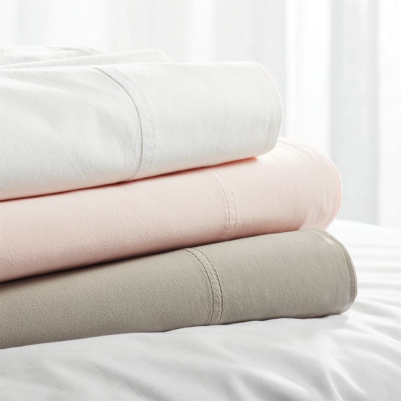 Washed Organic Cotton Sheet Sets Crate and Barrel