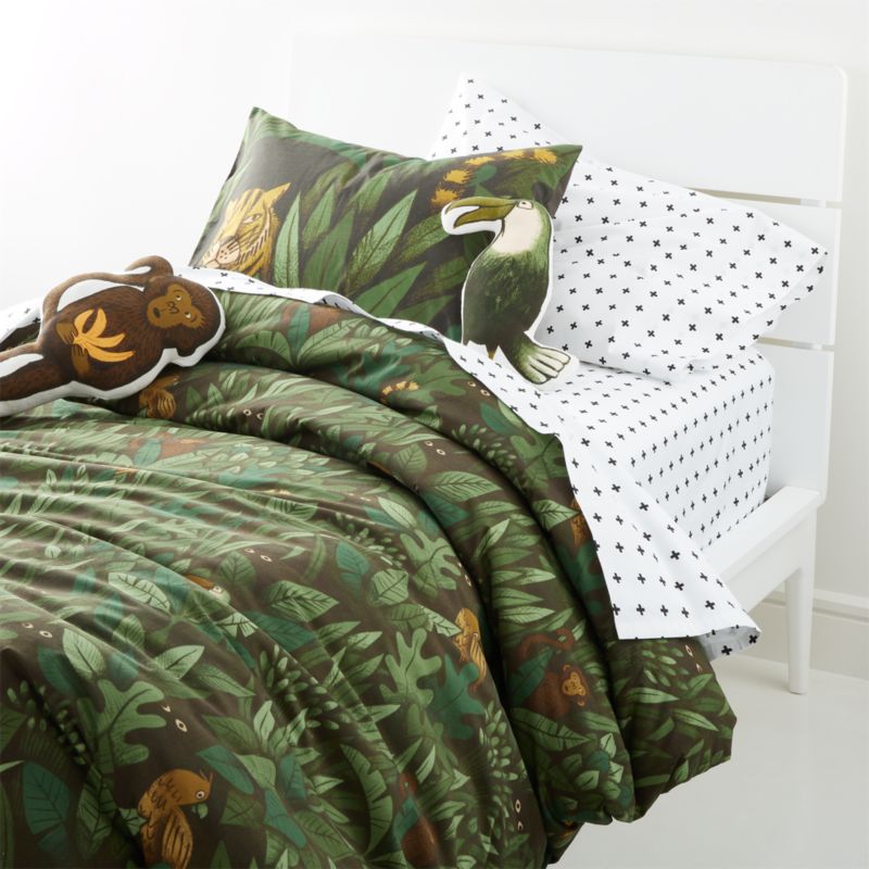 Wild Animals Full/Queen Duvet Cover Crate and Barrel