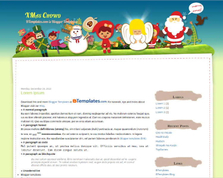 12+ Marry Christmas Blogger Themes Free & Premium Templates
