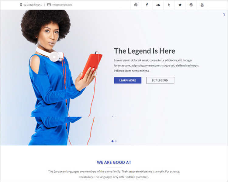 12+ Jquery HTML5 site Templates Free & Premium