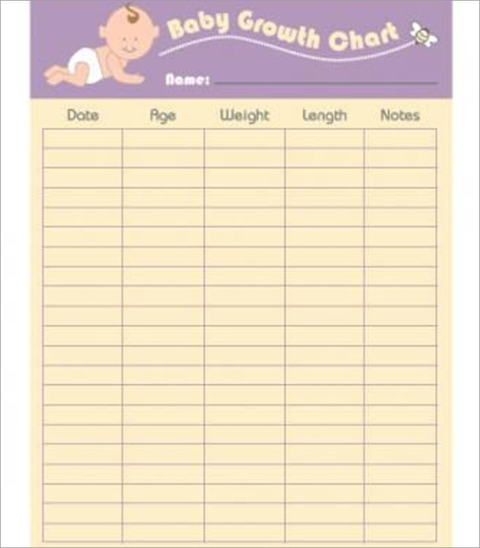 21+ Baby Growth Chart Templates Free Word, PDF, Excel Formats