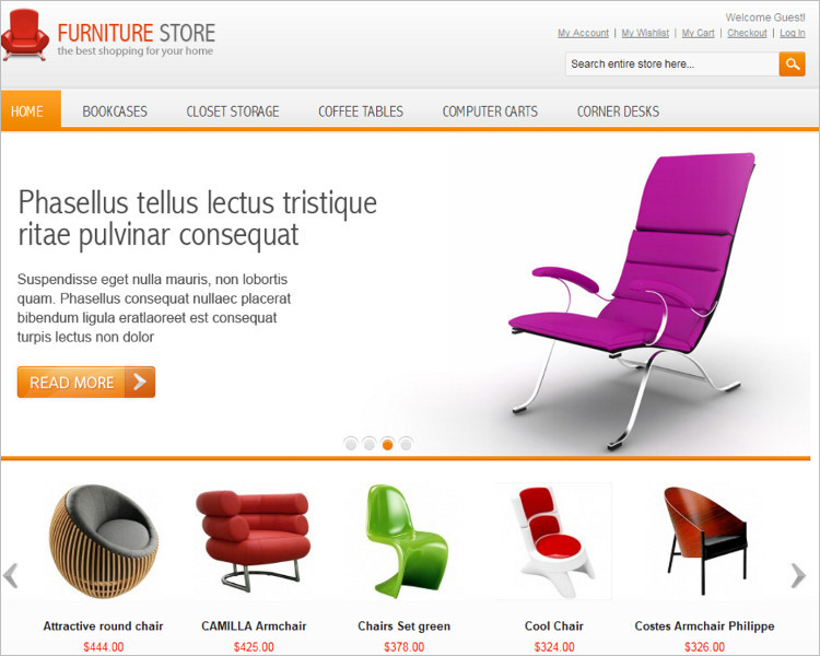 Furniture Bootstrap Themes Free & Premium Templates