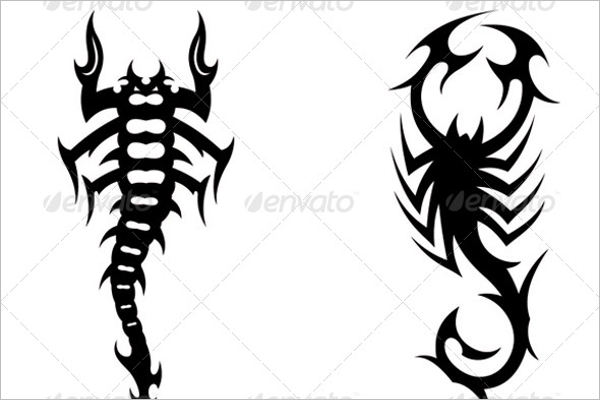 Scorpion Tattoo Design Templates || Free & Premium - Creativetemplate 400_x_600_png