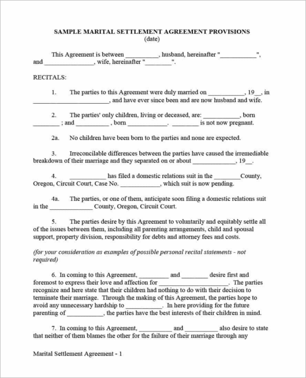 38+ Free Marriage Contract Templates PDF Format Examples