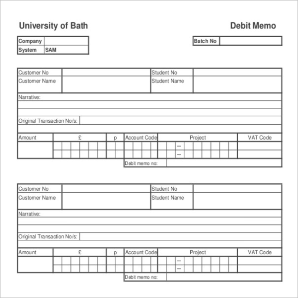 16+ Free Debit Memo Templates Word, PDF, Excel Formats