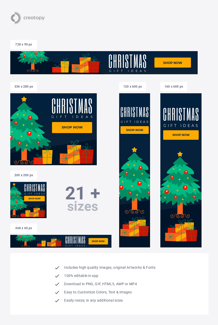 Christmas Gift Ideas Ad Template Creatopy