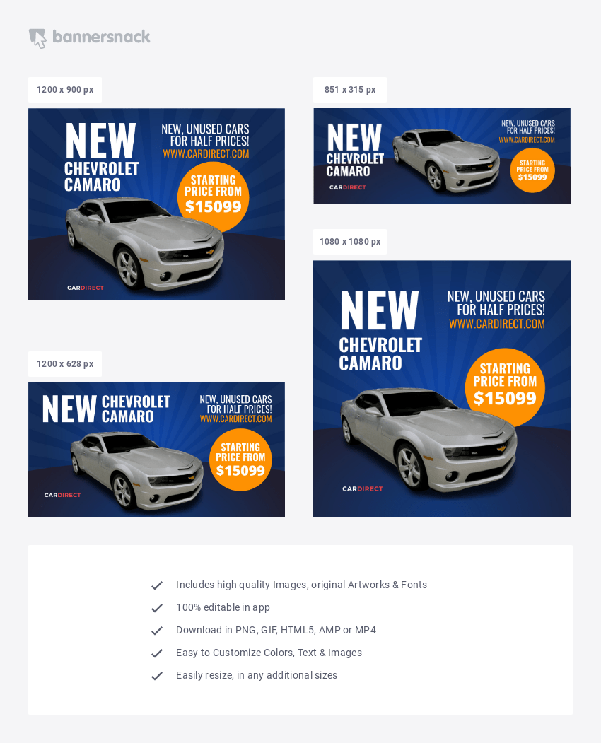 Car Special Offer Spectacular Template Ad Template Creatopy