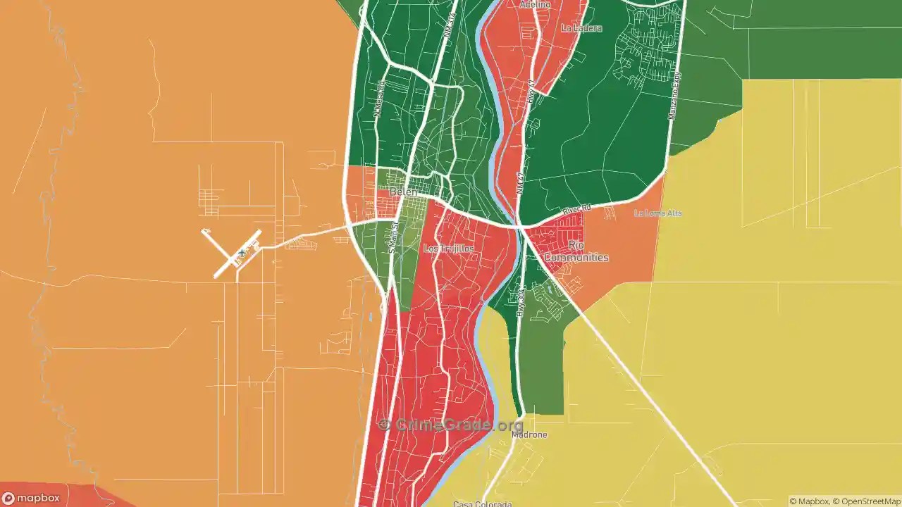 Belen, NM Kidnapping Rates and Kidnapping Maps